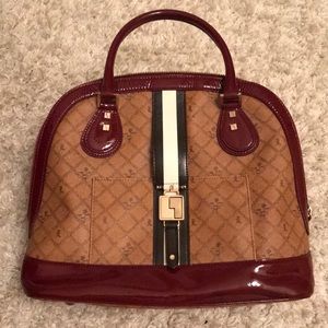 L.a.m.b. Montego bowler handbag purse